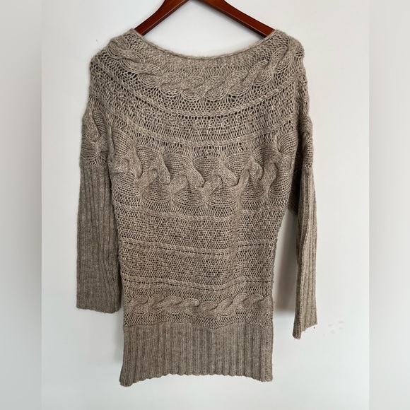Tristan Cozy Knit Sweater dress in Taupe size small - Picture 3 of 5